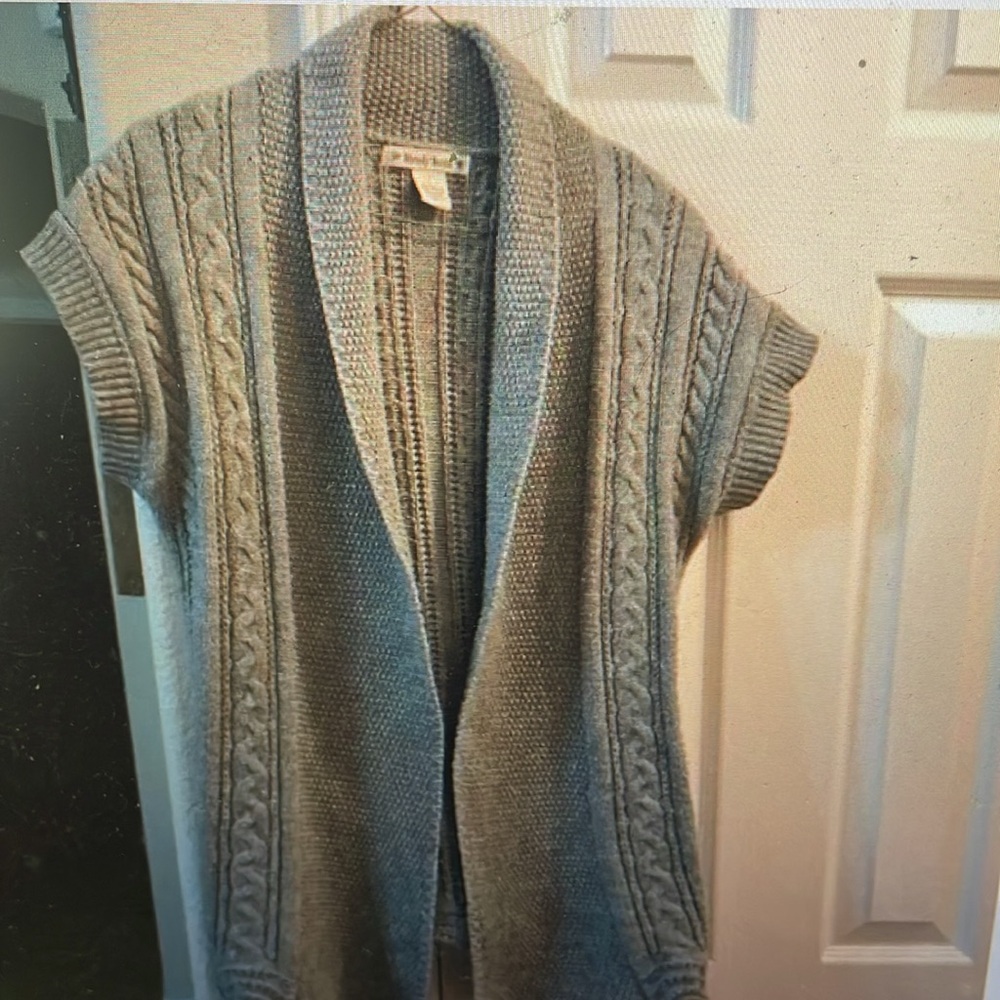 Simply Suzie grey open cardigan L